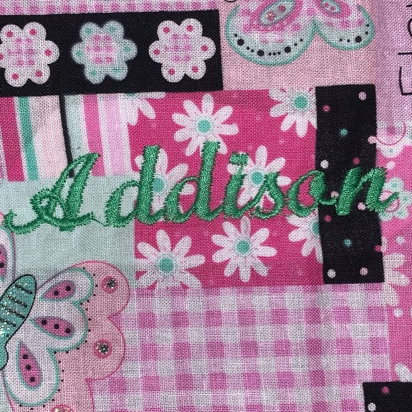 •”Addison” Handmade Personalized Book and Pen/ Pencil soft carrying case • - Picture 1 of 5